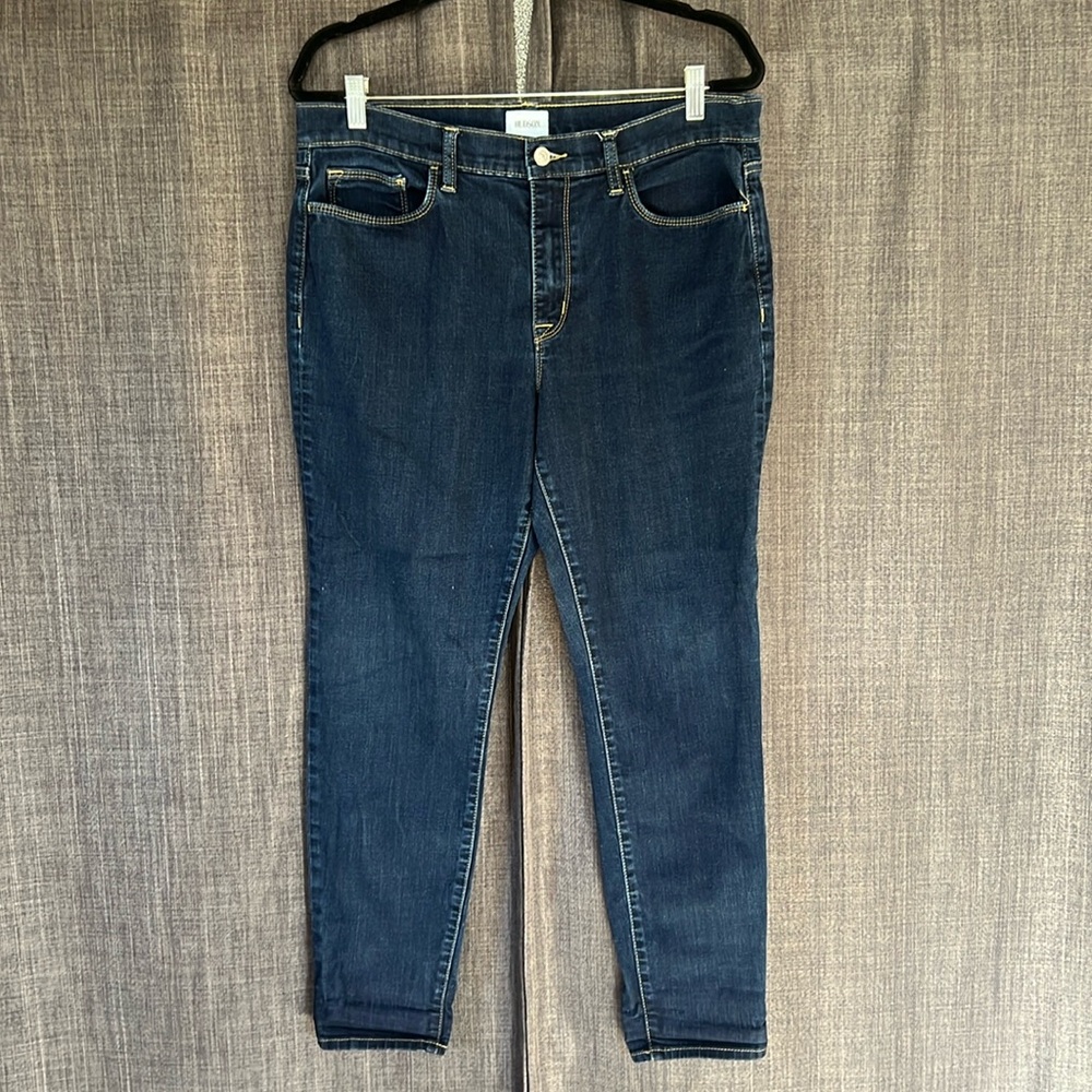 Hudson Blair high rise skinny jeans 32 waist no distressing